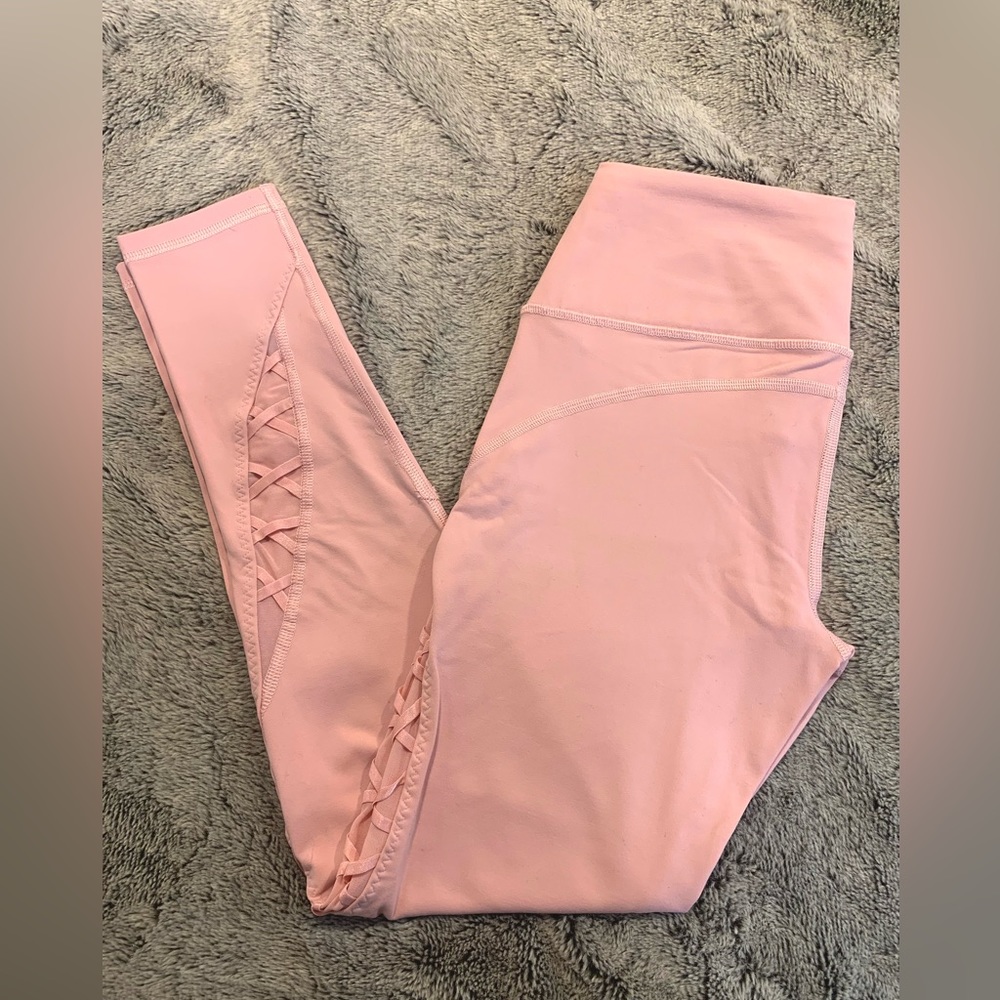 New Victoria’s Secret VSX Sport Ballet Pink Knockout Leggings Tights Size S